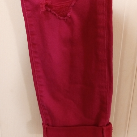 NWOT Joe's Jeans Pink Distressed Straight Leg - Picture 3 of 10